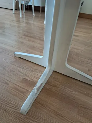 Mesa extensible  blanca