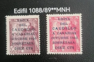 Edifil 1088/89 España Serie Completa