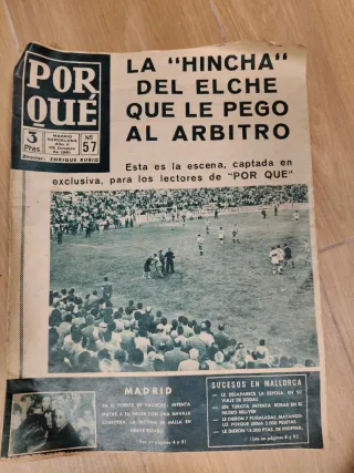 Periódico noticia curiosa ELCHE C.F. 1961