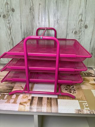 Archivador Metálico Rosa 3 Niveles