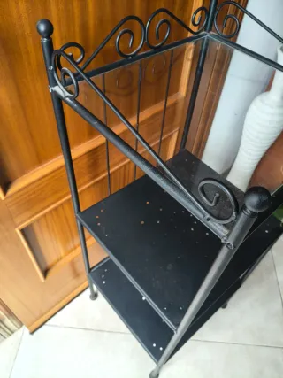 Mueble baño hierro forjado 3 baldas