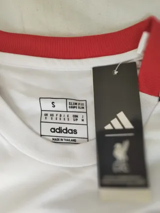 Camiseta Liverpool Adidas AEROREADY Blanca/Roja