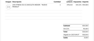 Bicicleta Spinning Negra