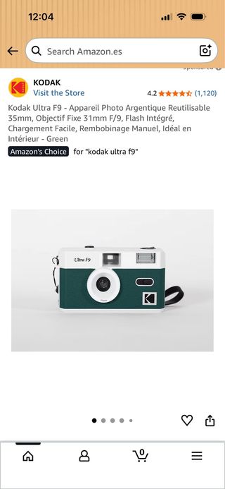 Cámara Kodak Ultra F9