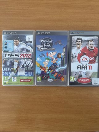 Juegos PSP: PES 2012, FIFA 11, Phineas y Ferb