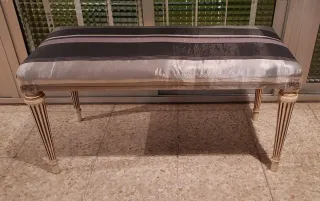 Cómoda, Mesillas, Espejo, banco vintage.