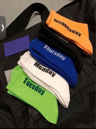 Pack 5 Calcetines Días Semana Talla Única