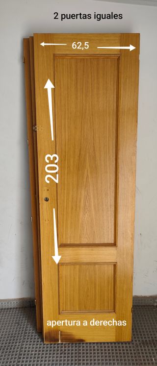 6 Puertas madera en color haya