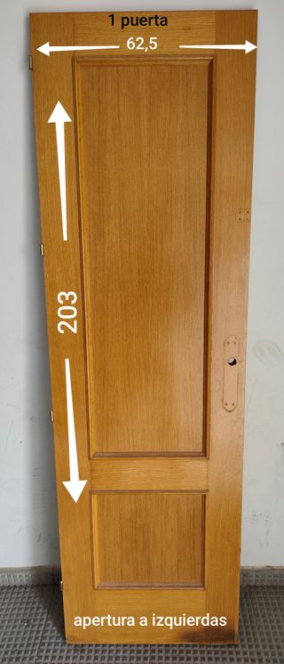 6 Puertas madera en color haya