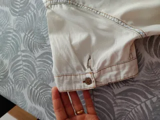 Camisa Pull&Bear blanco roto Manga Corta