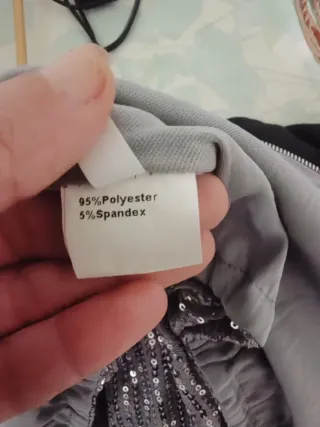 Chaqueta bomber lentejuelas plateada