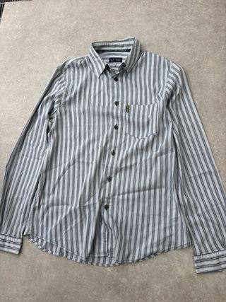 Camicia Armani a righe grigio/bianco Taglia M