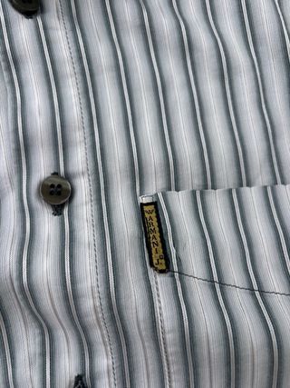 Camicia Armani a righe grigio/bianco Taglia M