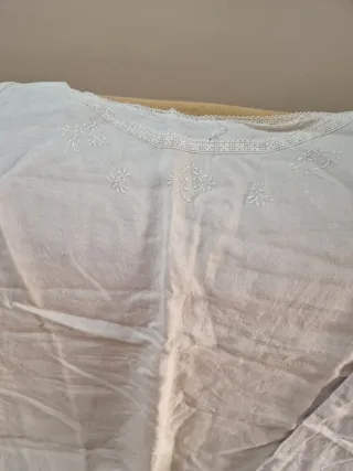 2 Camicie Notte Lino Grezzo Antiche