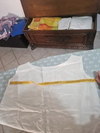 2 Camicie Notte Lino Grezzo Antiche