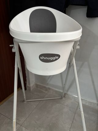 Bañera para bebé Shnuggle con soporte