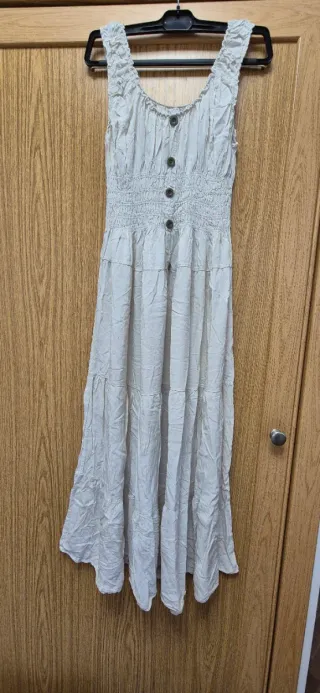 Vestido Verano Beige Talla Única