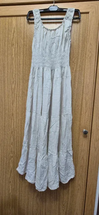 Vestido Verano Beige Talla Única