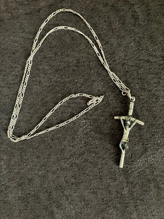 Collar plata con colgante cruz