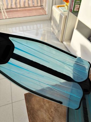 Aletas Buceo 37-38 Niño Transparentes Azules!