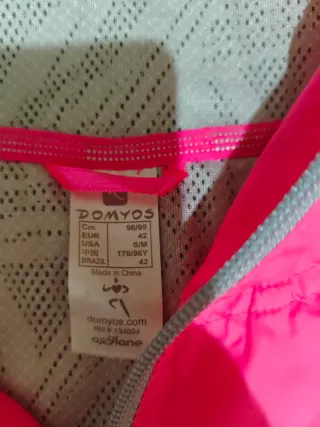 Cortavientos Domyos Mujer Rosa