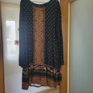 Vestido Desigual manga larga estampado S