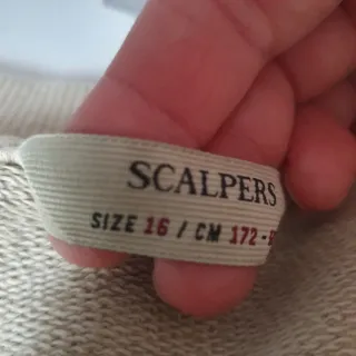 Scalpers Sudadera Beige talla 16 equivale S mujer