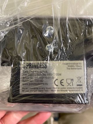 Plancha de cocinar Princess XL 46x26 cm