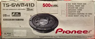 Subwoofer Pioneer TS-SW841D 20cm 500W
