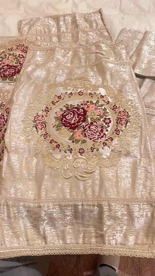 Fundas Salón Marroquí Beige/Dorado como nuevos ,