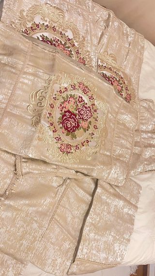 Fundas Salón Marroquí Beige/Dorado como nuevos ,