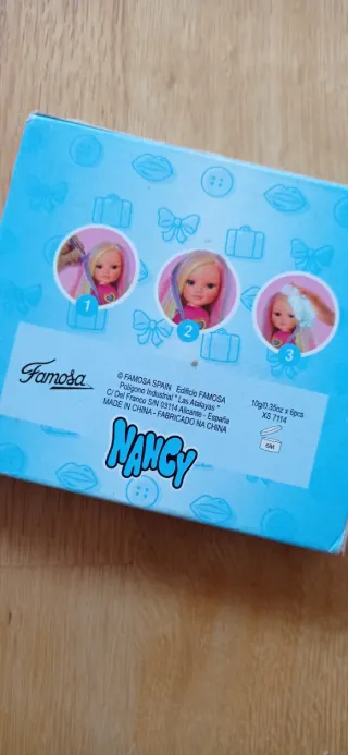 Nancy con tizas para el pelo