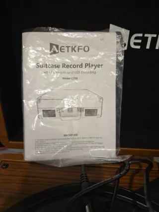 Maleta Tocadiscos Marrón