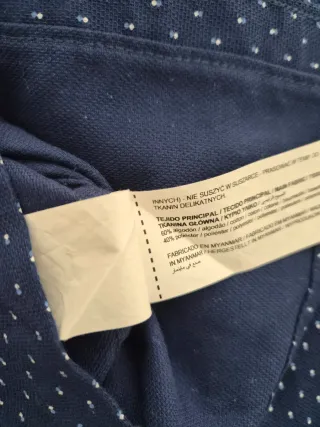 Camisa Sfera azul marino estampado Talla S