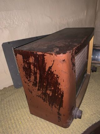 Radio Philips Antigua Marrón