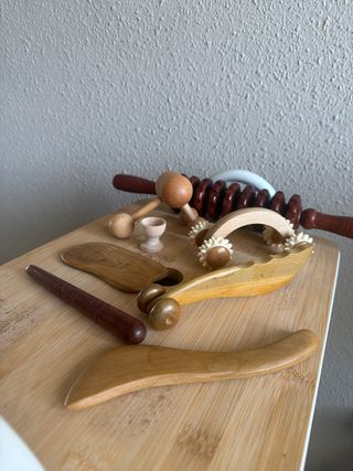 Set Maderoterapia Madera Natural