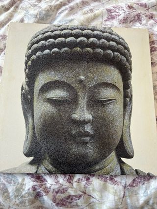 Cuadro Buda Piedra Beige Gris