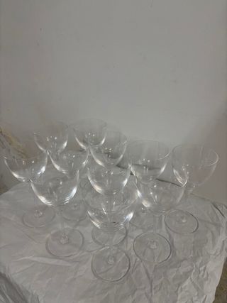 Lote de copas y vasos de cristal