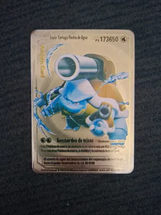 Carta Pokémon Blastoise Metálica Dorada