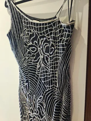 Vestido fiesta bordado lentejuelas