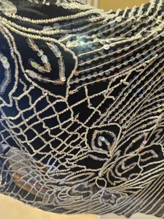 Vestido fiesta bordado lentejuelas