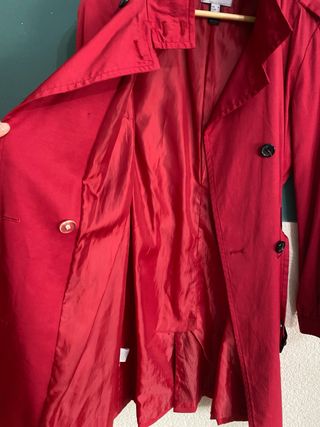 Gabardina Mango Roja