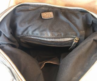 2 Bolsos Cuero Vintage Negro y Marrón