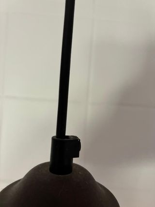 Lámpara de techo con tulipa de cristal