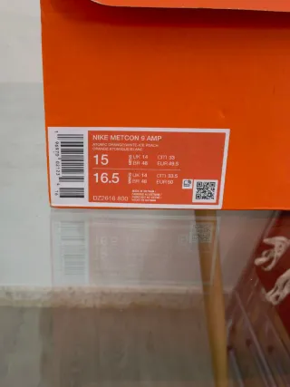 Zapatillas Nike Metcon 9 AMP Naranja Talla 49.5