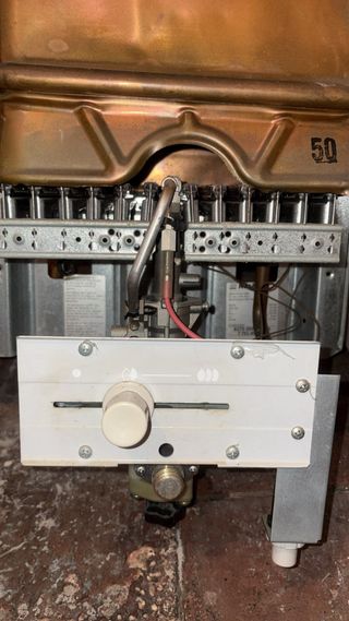 Calentador de gas Neckar blanco