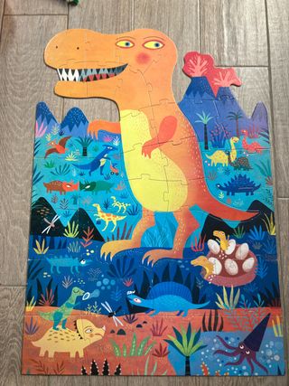 Puzzle 100 piezas dinosaurio lodji