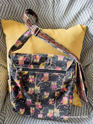 Bolso con estampado de búhos