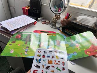 6 Cuadernos Pegatinas Reutilizables Infantil