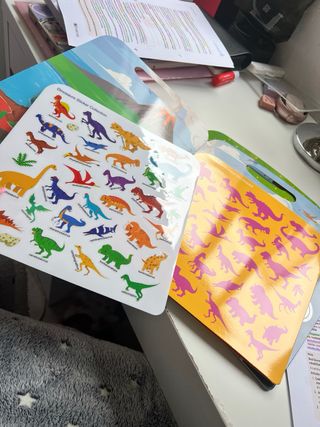 6 Cuadernos Pegatinas Reutilizables Infantil